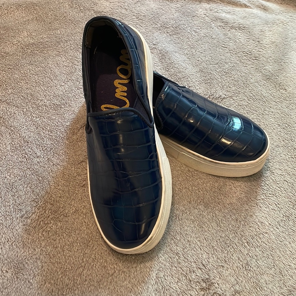 Sam Edelman Navy Blue Slip on sneakers- size 7